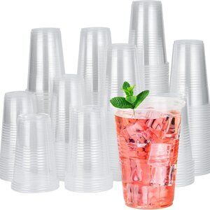 Lightweight 9 oz Clear Plastic Tumblers - Bulk Pack for Any Occasion, 500pcs